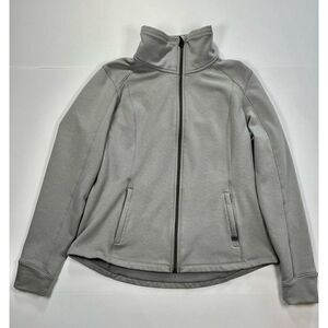 KUHL Women's Spekter Jacket Black Slate Full Zip Stand Collar Fleece Size Large